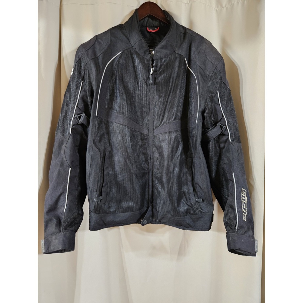 Castle Streatwear Black Mens‎ XL Motorcycle Riding Jacket Removable Liner Armor